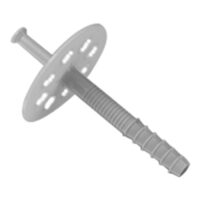 Bucha com prego de fixação de placas de isolamento