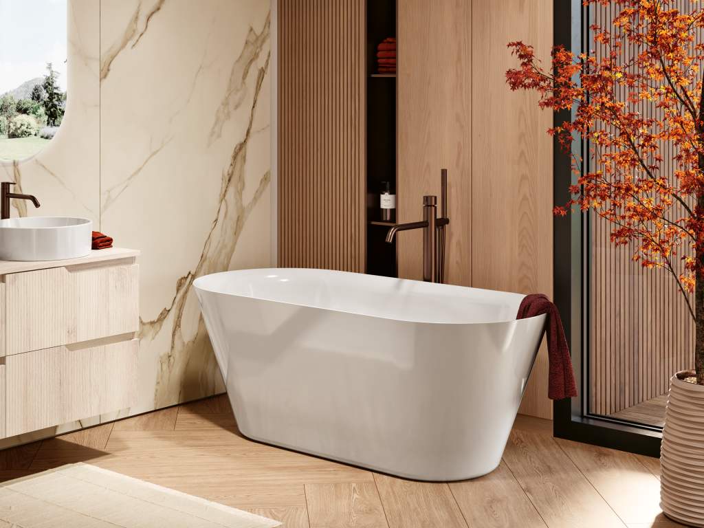 Monocomando de Banheira ao chão Ruby