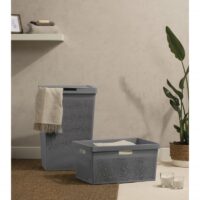 Cesto de casa de banho Bohol cinza